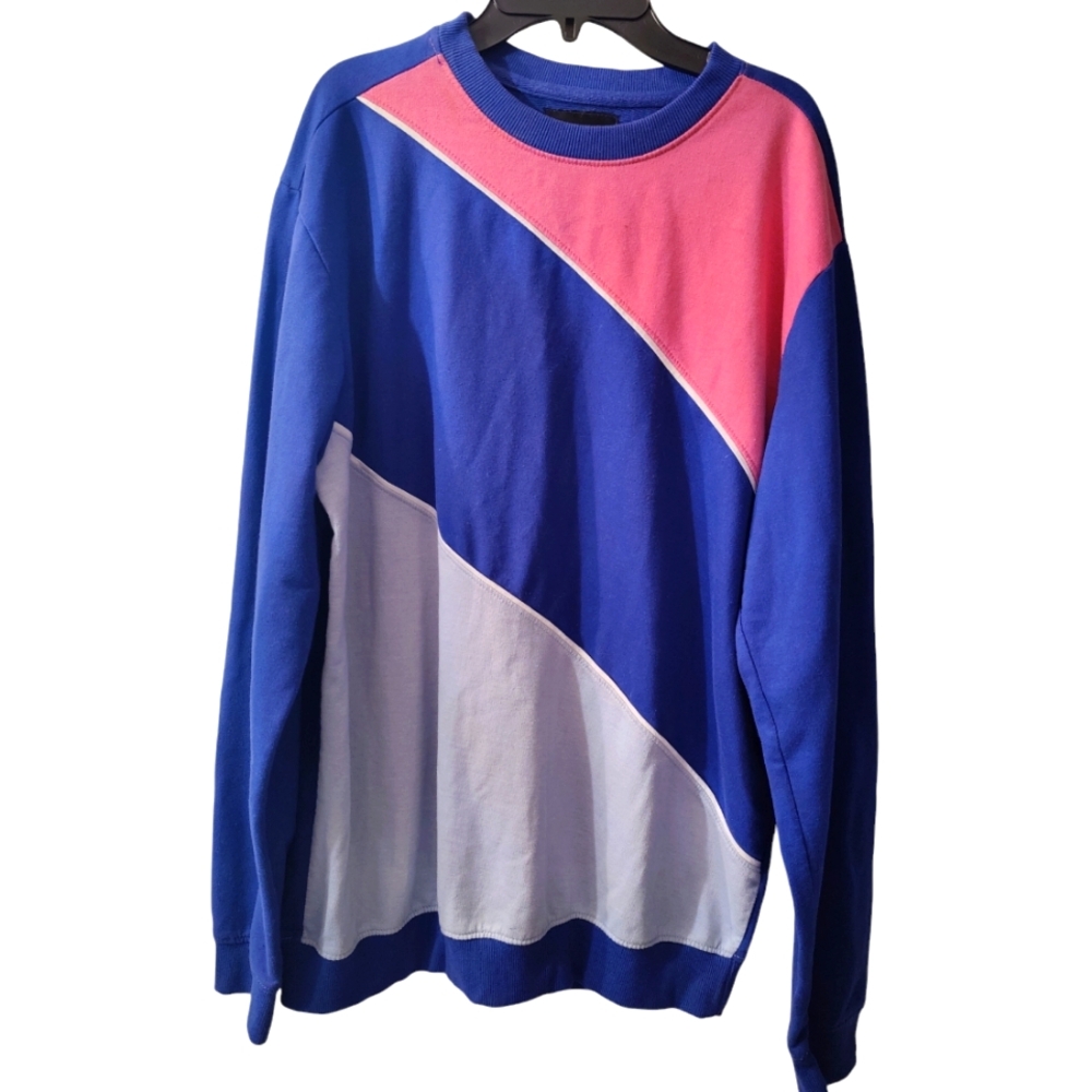 MAN Boohoo Man Color Block Sweater Size L